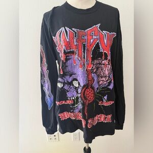 Black Graphic Long Sleeve Tee